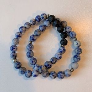 EUC set of 2 yoga bracelets